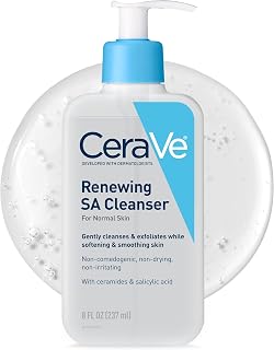 CeraVe Renewing Salicylic Acid Cleanser, Gentle Exfoliating Face Wash, 8oz