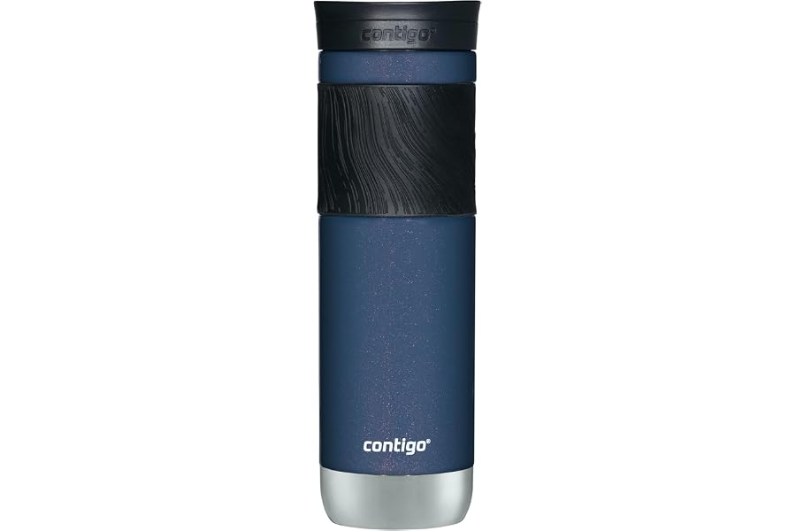 Contigo Byron 2.0 Stainless Steel Travel Mug with Snapseal Lid and Grip, 24oz, Midnight Berry, BPA Free and Leak Proof