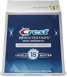 Crest 3D No Slip Whitestrips Professional Effects Teeth Whitening Kit 20 ea