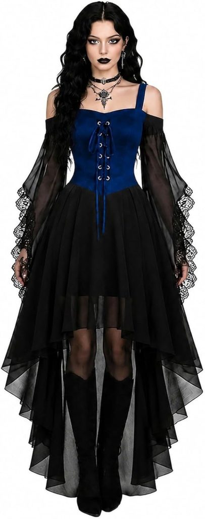 Disfraz Halloween Mujer Adulta Bruja Costume Adulto Vampiro Disfraces Terror De Women Sexy Medieval Vampiresa Vestido Gotica Fantasia Cosplay Para Zombie Vampira Gotico Trajes Vestidos Goticos