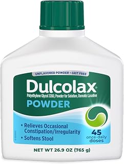 Dulcolax Laxative Powder, Gentle Constipation Relief, 45 Doses, 26.9 Ounce (Pack of 12)