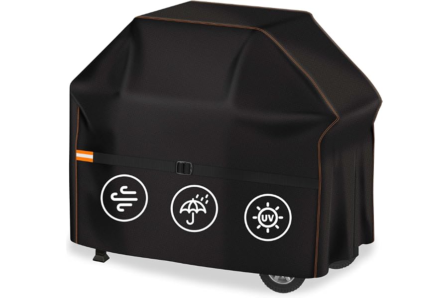 Enzeno Grill Cover for Outdoor Grill Waterproof,58 inch BBQ Gas Cover | Fits Weber Genesis II,LX 300& Genesis 300 Series Gas Grill,Waterproof,Compatible Weber 7130 BBQ Grill Cover