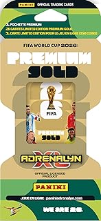 FIFA World Cup 2026 Trading Cards Game Blister Premium Gold (1 Premium Pouch + 4 Exclusive Limited Edition Cards)