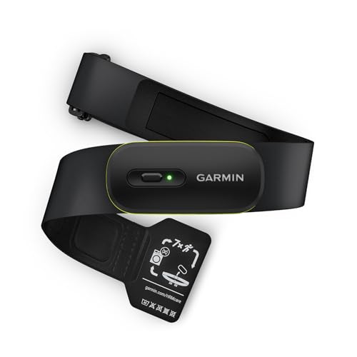 Garmin HRM-600, Premium hartslagmeter, HRV-gegevens, hardloopdynamiek, calorieën, snelheid, afstand, oplaadbare batterij, gegevens registreren & synchroniseren zonder horloge, wasbare band, maat M–XL