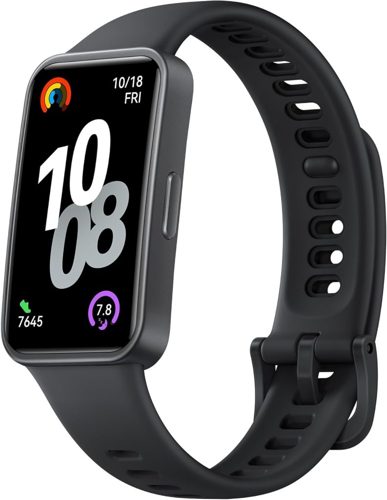 HUAWEI Band 10 Smartwatch, Monitorización de Actividad Física con IA, Negro | Análisis del Sueño a Nivel Profesional, VFC Promedio y Datos sobre el Sueño, iOS y Android, 14 Días de Autonomía