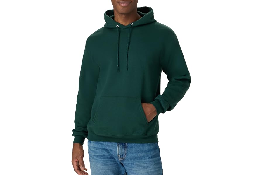 Hanes Men's Hoodie - EcoSmart Fleece Hooded Sweatshirt for Men & Women - Midweight Fleece - Big & Tall Available