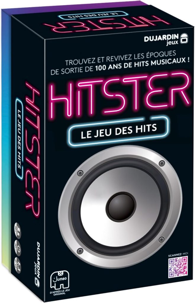 Hitster - Le Jeu des Hits - Jeu de Société Musical - 2-10 Joueurs, 16 Ans + | Jeu Musical - 300 Hits - Scannez les Chansons, Revivez des Souvenirs – Jeu de Cartes - Soirées, Famille, Adultes - 30 Min