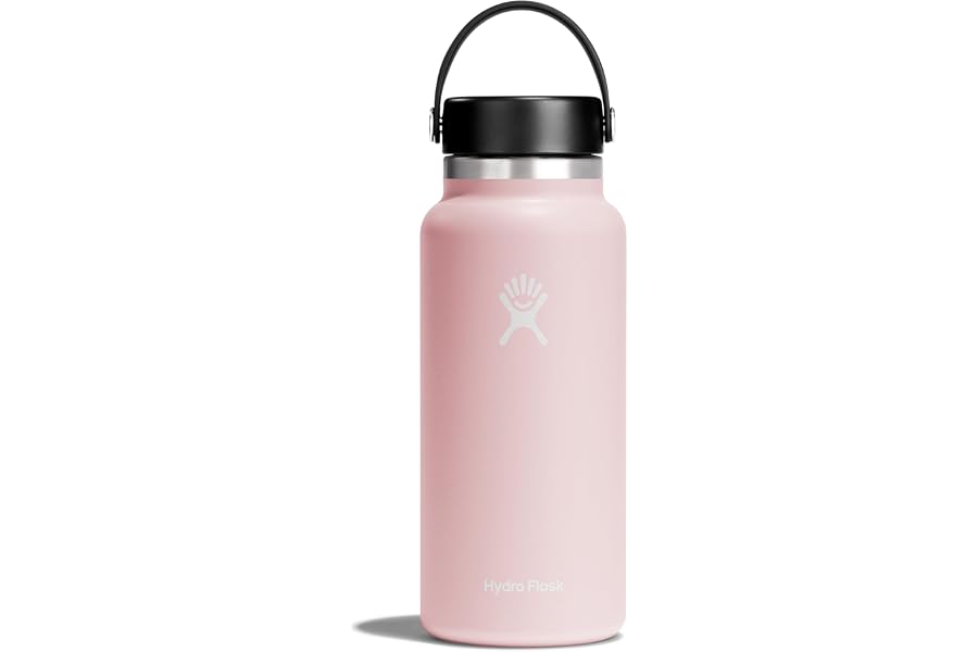 Hydro Flask Water Bottle - Insulated Stainless Steel - Wide Mouth Flex Lid, Non Spill, Leakproof, and Refillable in 32 Oz Trillium