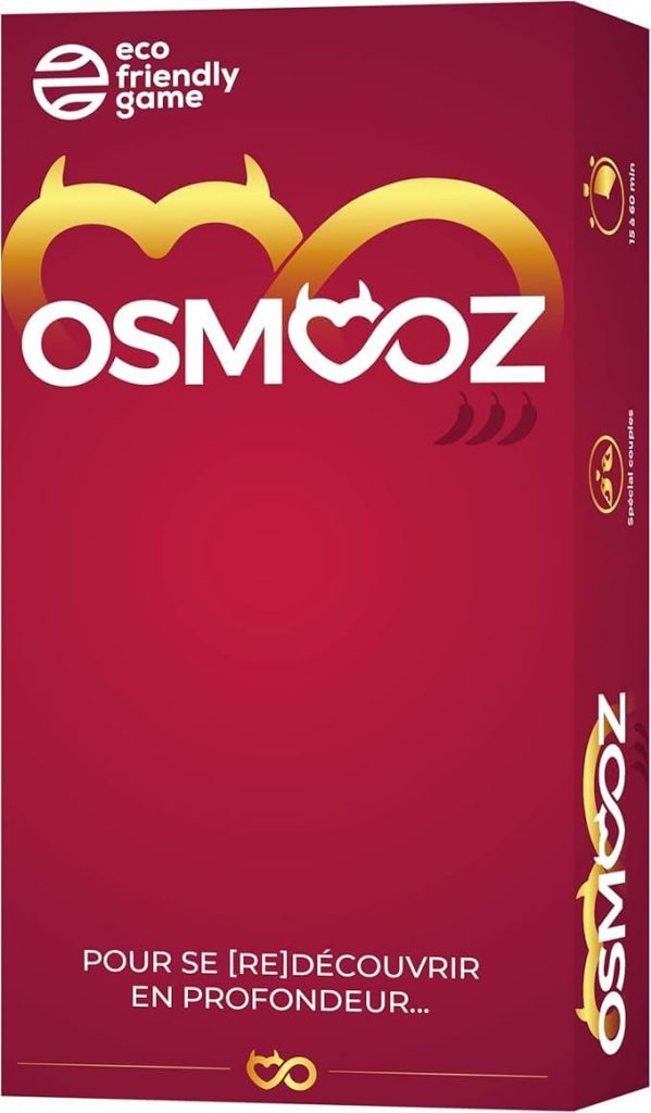 JUDUKU OSMOOZ Red - Jeu Couple - Jeux de société - Jeu de Carte – Cadeau Anniversaire Femme – Cadeau Homme - Cadeau Couple Original – Idée Cadeau Couple Saint Valentin 2023