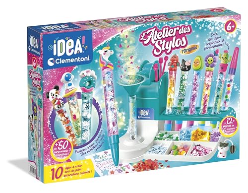 L'Atelier des Stylos Kit Créatif DIY 10 Stylos à Personnaliser Dès 6 Ans