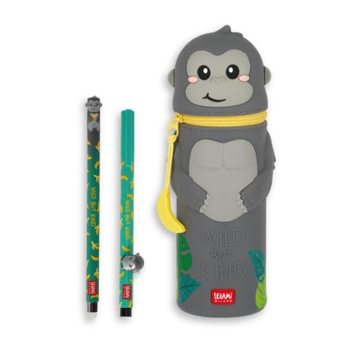 LEGAMI - Set 1 Stylo Effaçable + 1 Kawaii + 1 Lovely Pen - Gorille