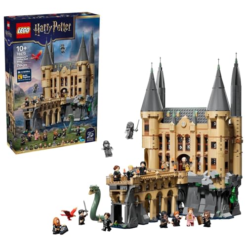 LEGO Harry Potter Kasteel Zweinstein: Oostvleugel - Bouwpakket voor Kinderen met 13 Minifiguren en Verzamelbare Patronus - Kinderkamer Decoratie - Cadeau voor Meisjes en Jongens Vanaf 10 Jaar - 76473