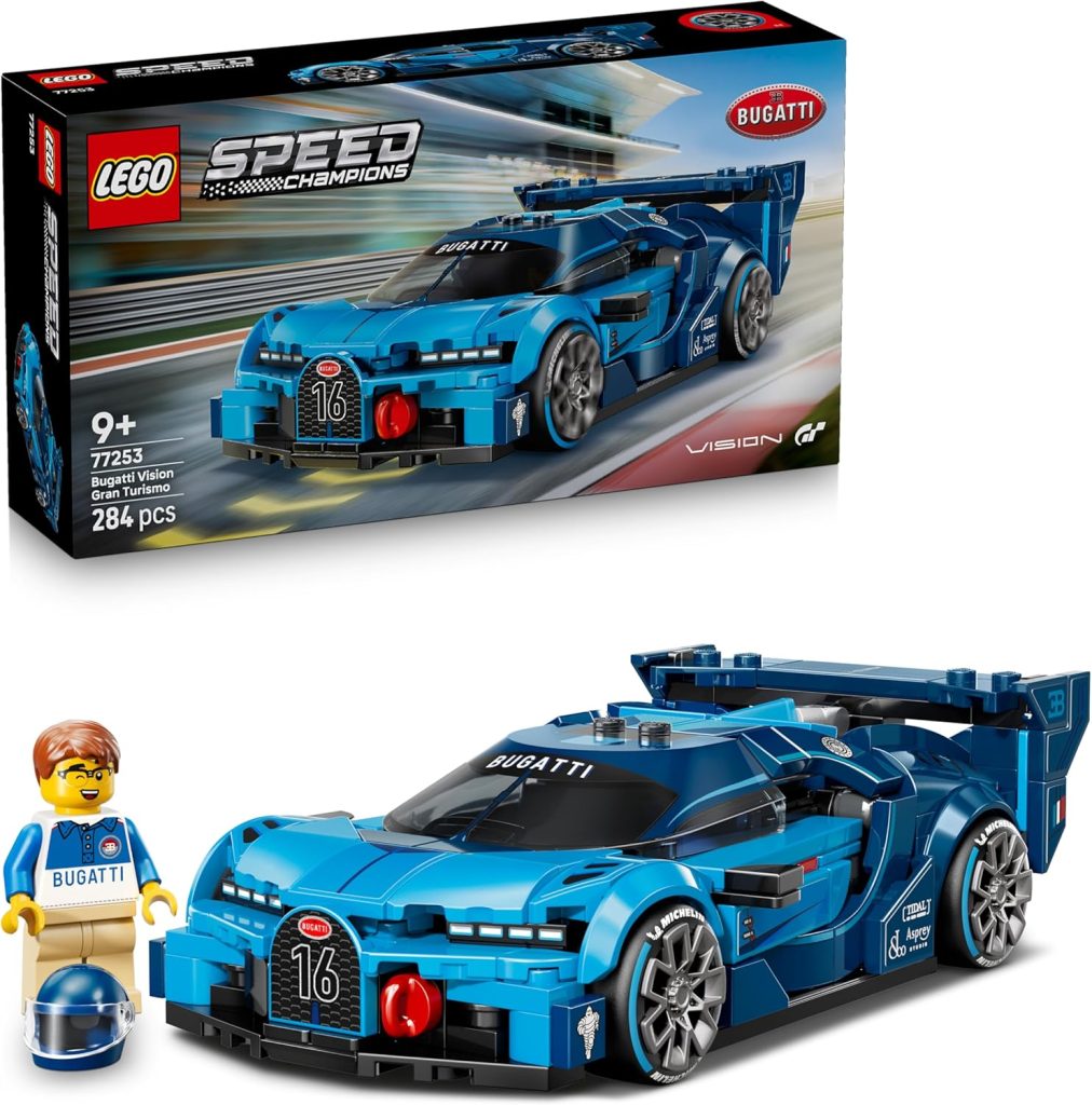 LEGO Speed Champions Hypercar Bugatti Vision GT - Jouet Voiture - Maquette avec Minifigurine Collector de Pilote - Idée de Cadeau Gaming pour Garçon dès 9 Ans & Fans de Sport Automobile 77253