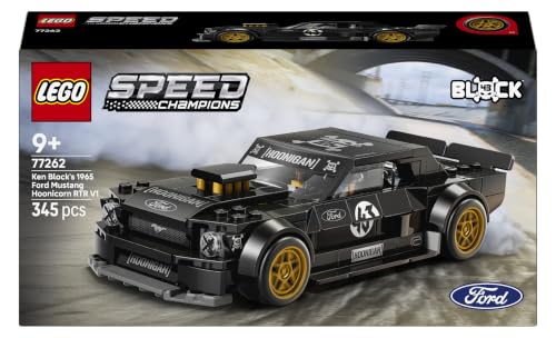 LEGO Speed Champions Ken Blocks '65 Ford Mustang Hoonicorn V1 77262 | Speelgoed voor jongens vanaf 9 jaar, bouwpakket voor kinderen met minifiguur, kinderkamer decoratie, cadeau, 345 onderdelen