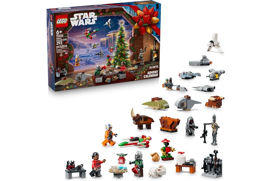 LEGO Star Wars Advent Calendar 2026 75456 | Christmas Advent Calendar for Kids, Building Toy, Boys & Girls, Ages 6+, Festive Star Wars Minifigures, 293 pieces