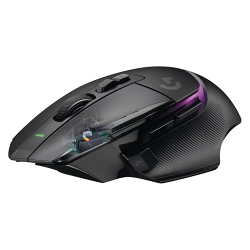 Logitech G G502 X PLUS LIGHTSPEED Souris Gaming RVB Sans Fil | Souris optique boutons hybrides LIGHTFORCE, LIGHTSYNC RVB, Capteur gaming HERO 25K, Compatible avec PC - macOS/Windows - Noir