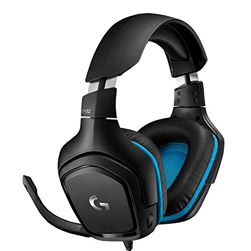 Logitech G432 Gaming Headset, 7.1 surround sound, DTS Headphone:X 2.0, 50mm audio drivers, USB en 3.5mm audio jack, flip-to-mute microfoon, PC/Mac/Xbox One/PS4/Nintendo SWitch - Zwart