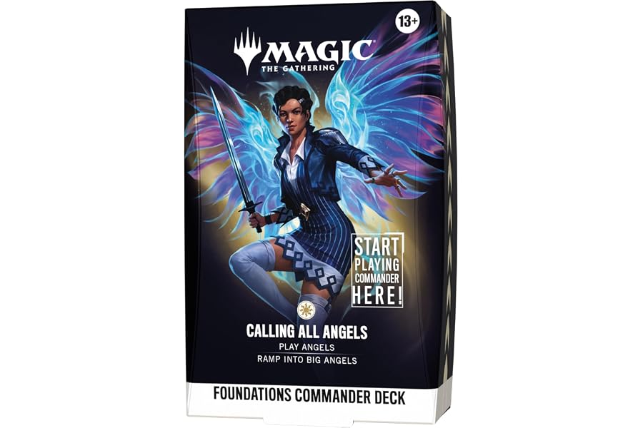 Magic: The Gathering Foundations Commander Deck - Calling All Angels | 100-Card Deck + Accessories