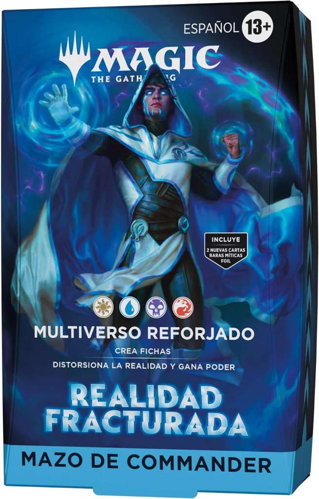 Mazo de Commander de Realidad fracturada de Magic: The Gathering: Multiverso reforjado | Mazo de 100 Cartas y Accesorios (Versión en Español)