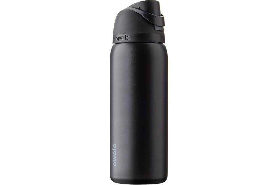Owala FreeSip Stainless Steel Water Bottle 32 oz Very, Very Dark
