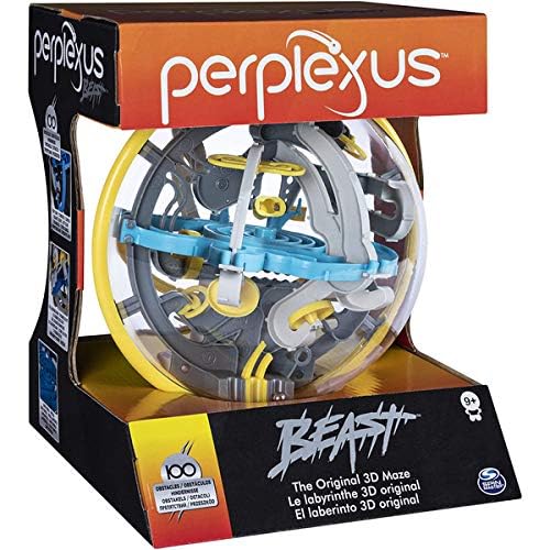 Perplexus Beast - 3D-doolhofspel met 100 obstakels | 100 obstakels, 360° draaien, kantelen en kantelen, bevordert de concentratie, bevordert de behendigheid
