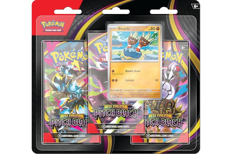 Pokemon TCG: Mega Evolution - Pitch Black 3 Booster Pack Blister