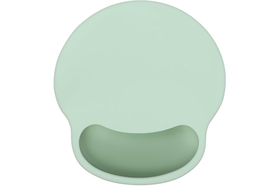 Retuhapy Mouse Pad with Wrist Rest, 2-in-1 Mousepad with Wrist Support Set | Gel Memory Foam, Ergonomic Mouse Mat Set for Desk Office Home Gaming Working, Computer Accessories Setup, Cute Decor, Green