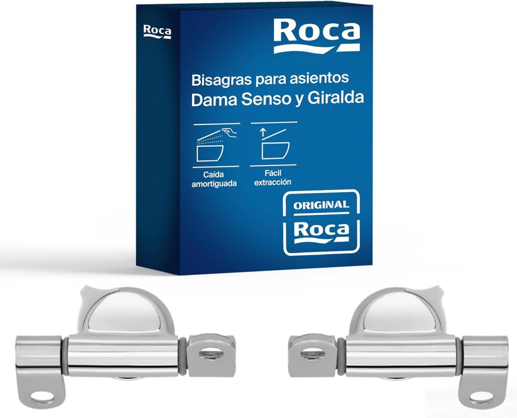 Roca AI0002100R - Conjunto de bisagras de asiento Dama Senso y Giralda desmontables, Pack de 2 unidades, Multi-colour