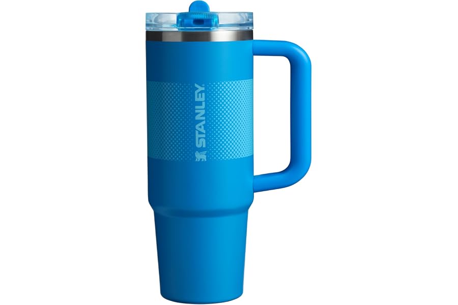 STANLEY Quencher ProTour Flipstraw Tumbler, 30 oz, Azure Fade | Built-In Straw & Handle | Cupholder Compatible for Travel | Leakproof Insulated Stainless Steel Cup | BPA-Free