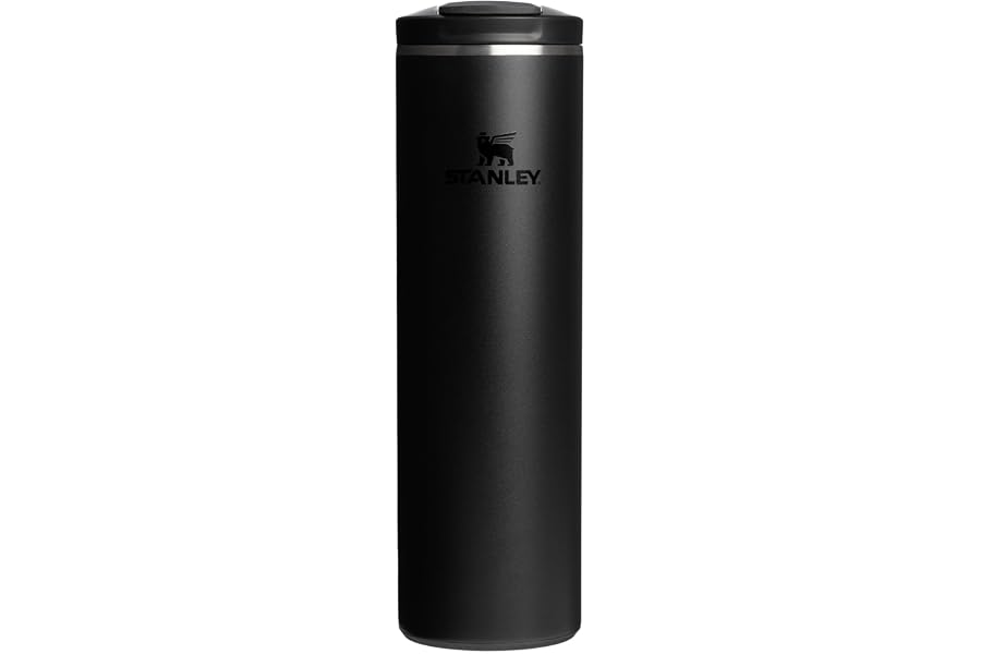 STANLEY Transit FlipTop Mug | Leakproof Coffee Travel Cup | Vacuum Insulated Stainless Steel | Stays Hot or Cold for Hours | BPA-Free | 20 oz | Black 2.0