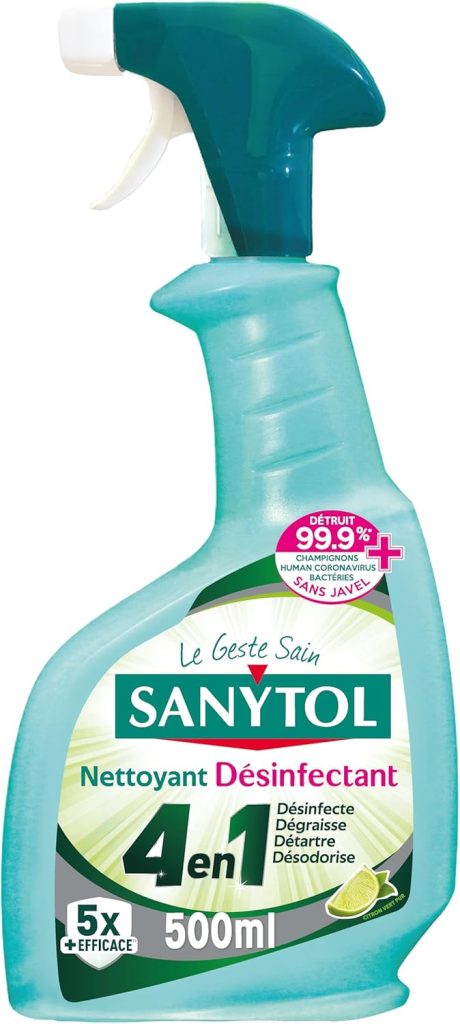 Sanytol Nettoyant Désinfectant Protection 4 Actions Fresh 500 ml