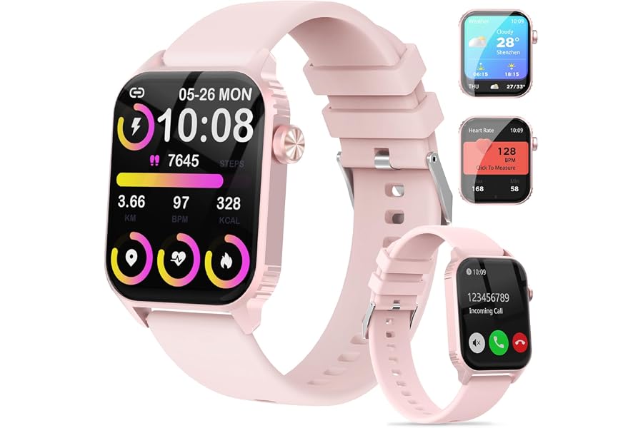 Smart Watch for Women, 120 Sports Modes Smartwatch with 1.83" HD, Alexa Built-in, Heart Rate/Sleep Monitor, IP67 Waterproof,