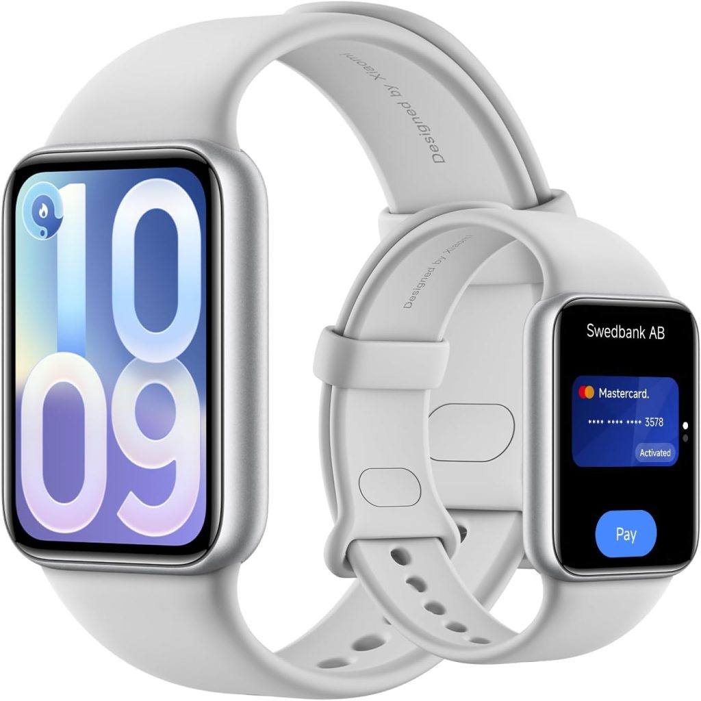 XIAOMI Smart Band 10 Pro NFC, Pulsera Inteligente, 21 días, Plata | AMOLED 1,74", sueño mejorado, 21 días, Android/iOS, 150+ deportes, GNSS, 5 ATM