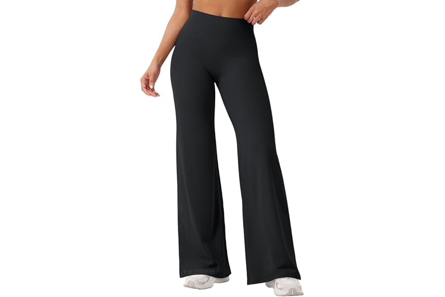 YEOREO Ease Workout Leggings Womens Straight Leggings Eddiy Gym Yoga Pants | 29"/31.5"/33"/35",No Front Seam,High Waist,Buttery,Booty Lifting,Wide Leg