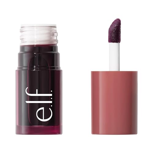 e.l.f. Sheer For It Blush Tint, multifunctionele langhoudende make-up voor lippen en wangen, creëert een natuurlijke blos, vegan en dierproefvrij, Burgun-did That