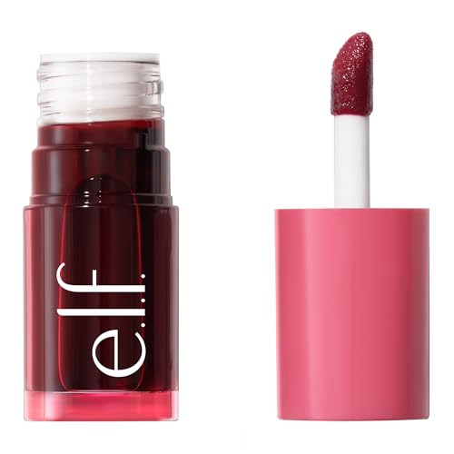 e.l.f. Sheer For It Blush Tint, multifunctionele make-up voor je lippen en wangen, voor een natuurlijke frisse finish, veganistisch en dierproefvrij, Left On Red