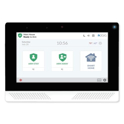 2GIG Edge Security Panel with 7 in. Touchscreen, AT&T (2GIG-EDG-NA-AA) | 2GIG 2GIG-EDG-NA-AA security panel: 7-inch size, touchscreen display; central control for security and alarm systems