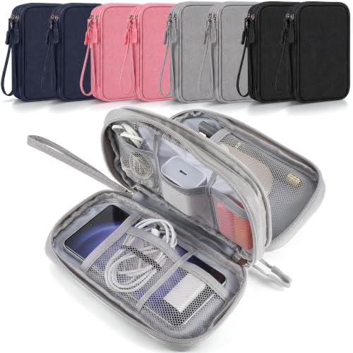 8 Pcs Electronic Organizer Bag, Double Layer Waterproof 7.87x4.33