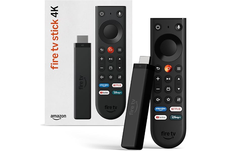 Amazon Fire TV Stick 4K (newest model), simple 4K streaming, new Fire TV Remote, all your apps in one place, free & live TV, find shows faster with Alexa+