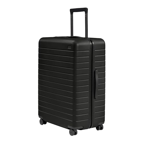 Away Large Checked Luggage, 29-inch Lightweight Hardside Spinner Suitcase | Lightweight & Durable Suitcase, Premium 360° Spinner Wheels, Interior Compression System, TSA-Approved Lock, Jet Black