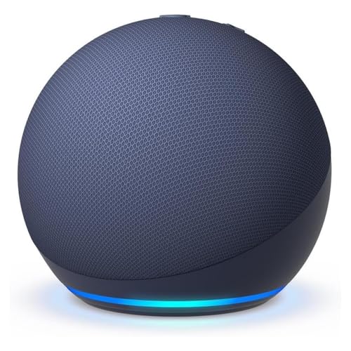 Bluetooth Speaker, HD Sound, Portable Wireless, IPX5 Waterproof, Spherical Design with LED Light Ring,for Home/Party/Outdoor/Camping/Beach Essentials, Electronic Gadgets, Birthday Gift-Blue