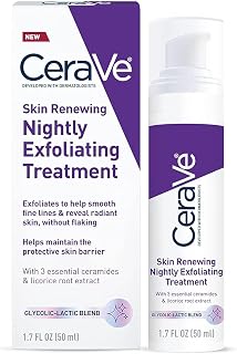CeraVe Exfoliating Treatment, Anti Aging Serum with Glycolic Acid, 1.7oz