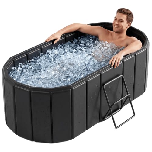 Cheeron Foldable Portable bathtub for Adult 59" Ice Bath Cold Plunge Tub