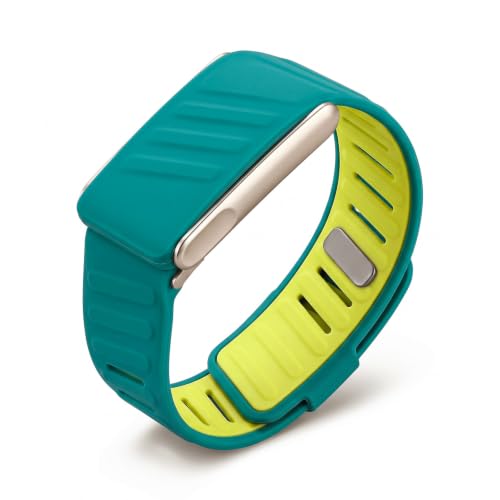 CoBak Green & Lime Green Silicone Band Compatible with WHOOP 5.0 | Adjustable woven nylon sport band for fitness, running, hiking, cycling, travel and daily activities.