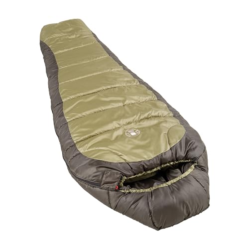 Coleman North Rim 0°F Sleeping Bag, Cold-Weather Mummy Sleep Sack