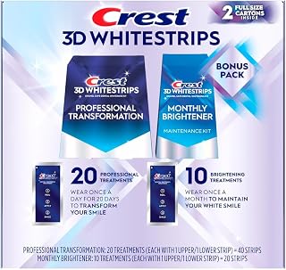 Crest 3D Whitestrips, 40 + 20 Strips