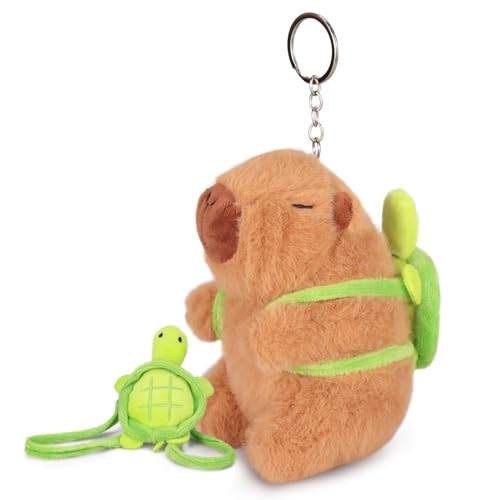 Cute Capybara Plush Keychain