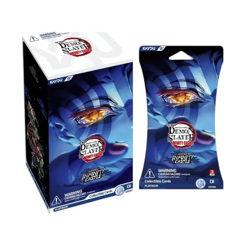 Demon Slayer: Kimetsu no Yaiba Collectible Cards, Infinity Castle Edition, Series 1, 12 Premium Cardboard Packs, 3 Cards Per Pack, 36 Cards Total