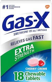 Dulcolax Overnight Relief Laxative Tablets, Bisacodyl 5 mg, 50 Count & Gas-X Extra Strength Chewable Gas Relief Tablets, Simethicone 125 mg, Cherry Flavor - 18 Count Bundle