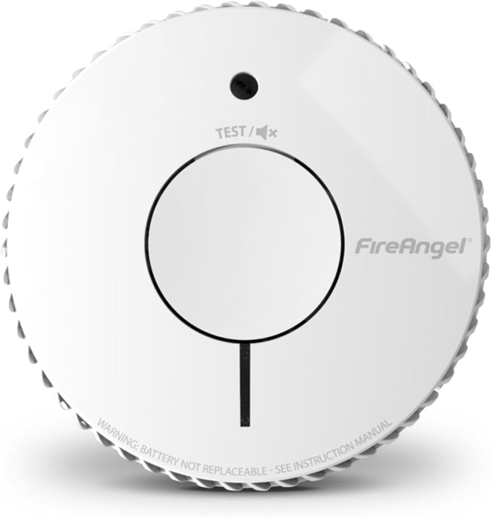 FireAngel FA6620 Optical, Battery Powered Fire/Smoke Alarms for Home | 1-Pack, 10-Year Battery Smoke Alarm Detector, Replacing FireAngel ST-622/ST-620, Fire Alarms for Home